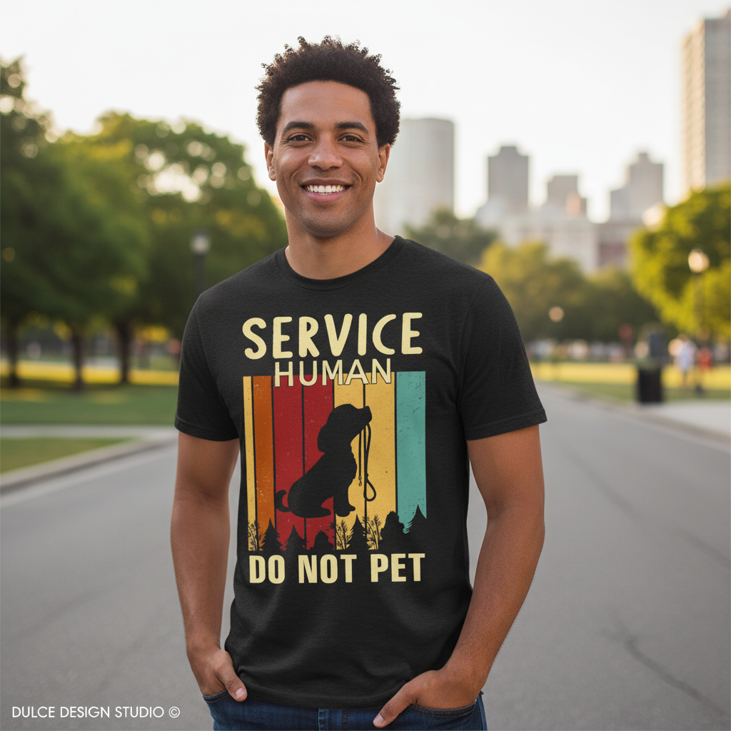 Service Human Black Heather Tee V3