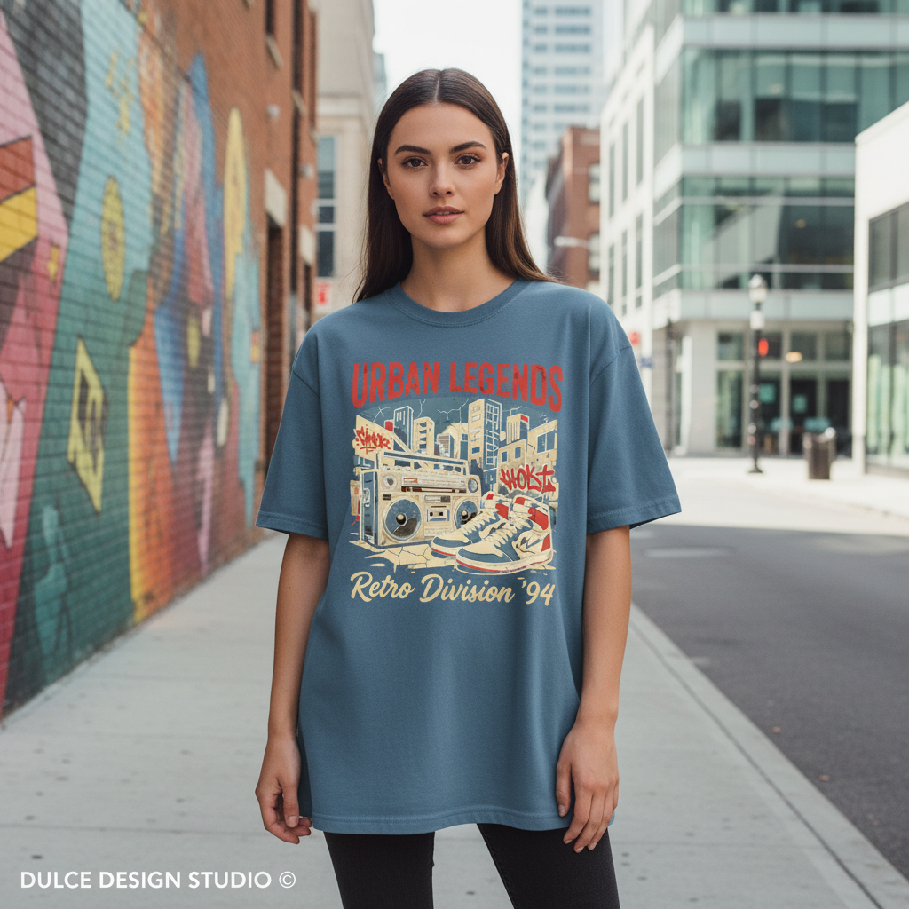 Urban Legends - Denim CC1717 Female Lifestyle Mockup Clean Urban