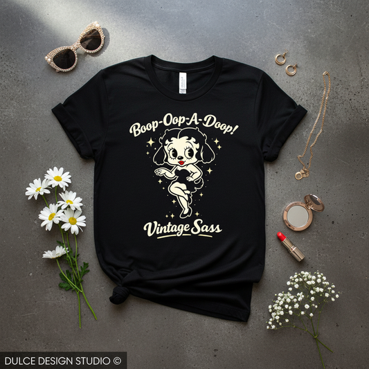 Vintage Sass - Flat Lay Mockup