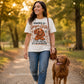 Powered by Ginger Glitter Vizsla Comfort Colors Tee